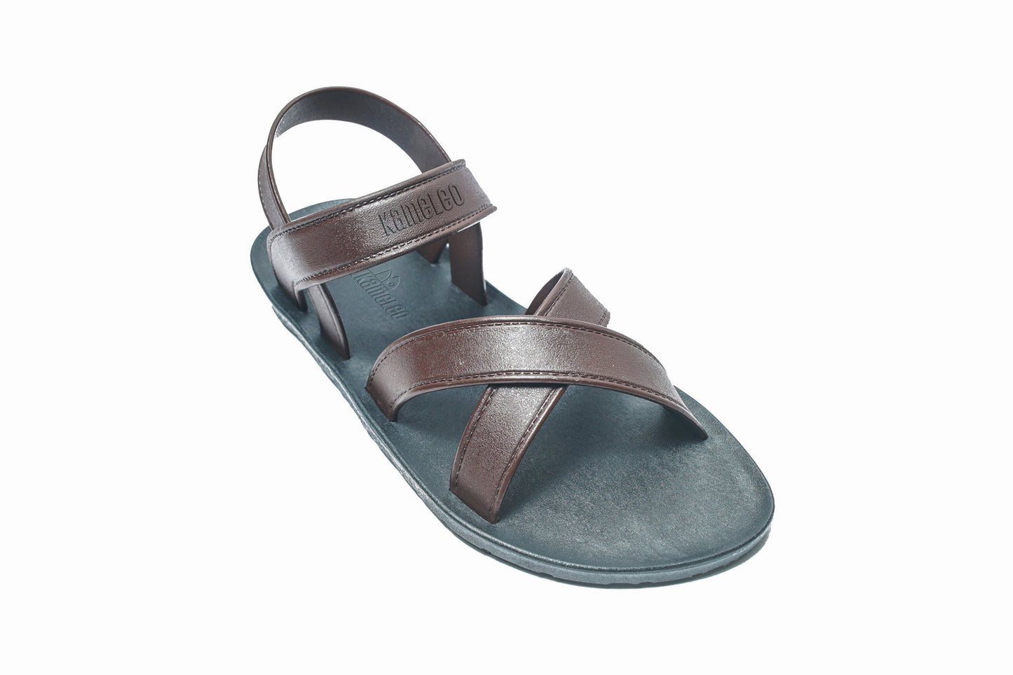 Cross Plus Kids Black Sole Brown Strap
