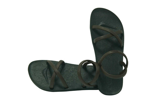 Cross Slim Black Sole Brown Strap
