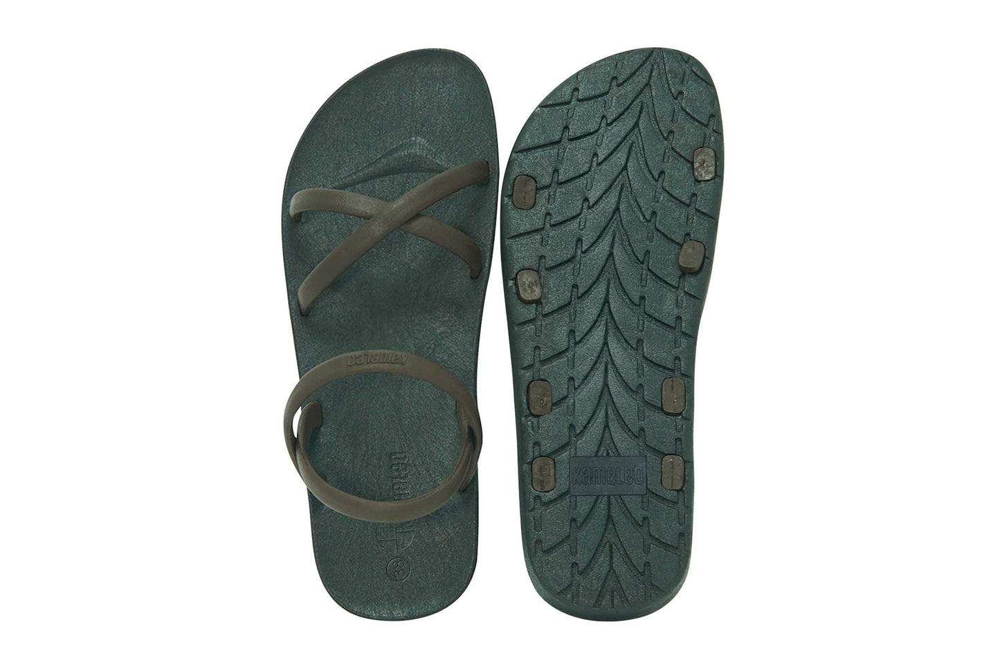 Cross Slim Black Sole Brown Strap