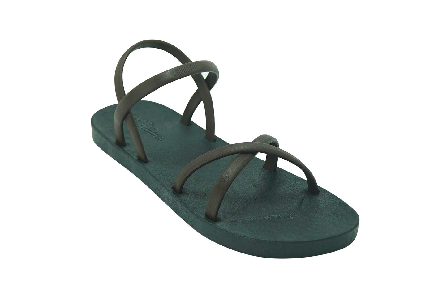 Cross Slim Black Sole Brown Strap
