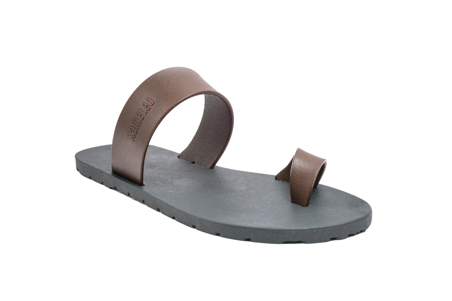 Pop Thumb Kids Black Sole Brown Strap