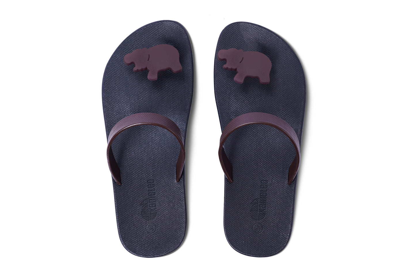 Poppi Hippo Black Sole Brown Strap