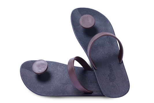 Poppi Dot Black Sole Brown Strap