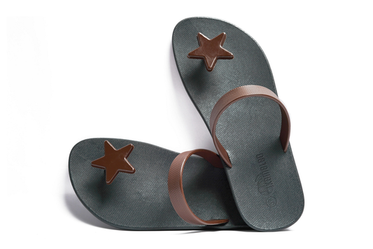Poppi Star Black Sole Brown Strap