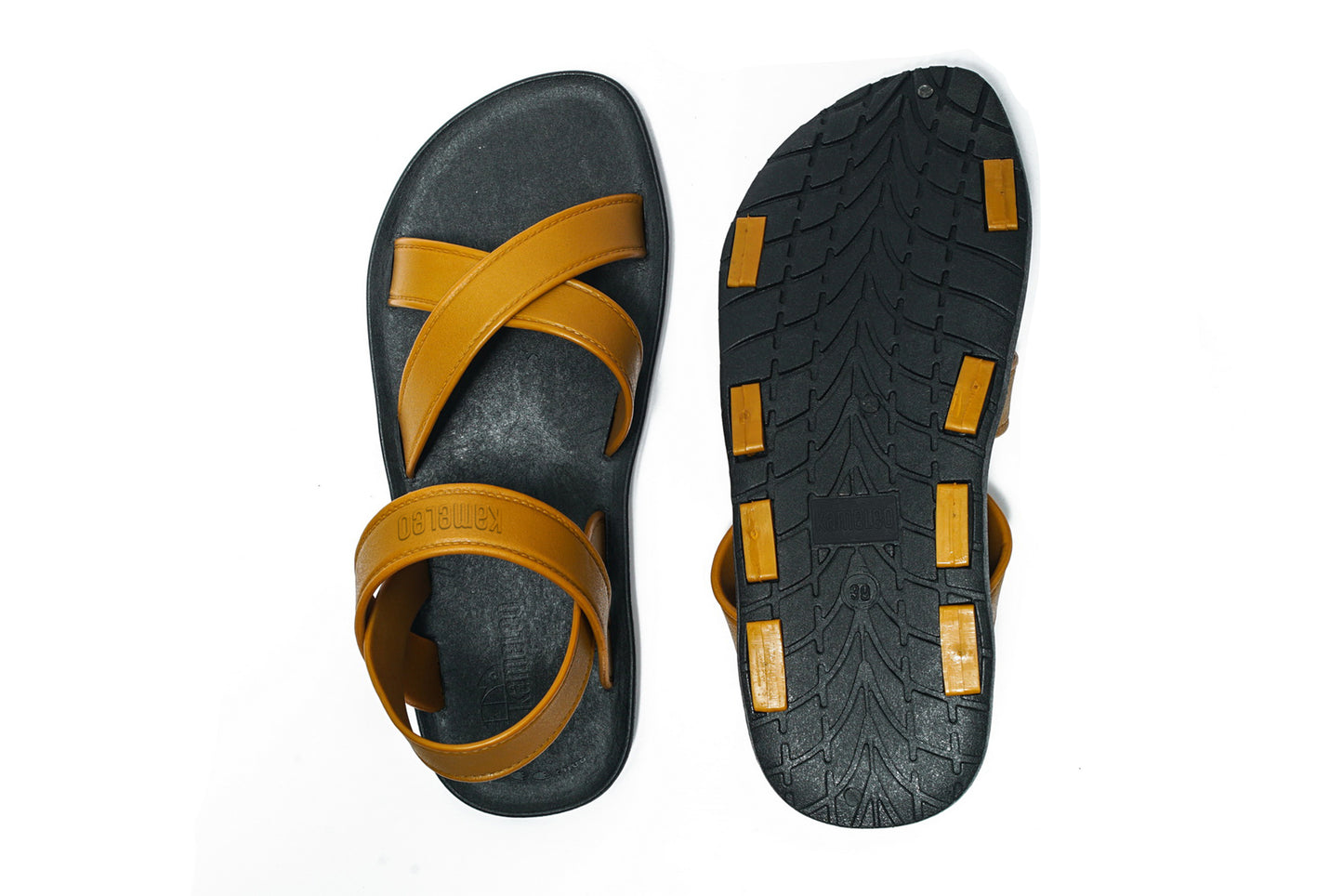 Cross Plus Black Sole Caramel Strap