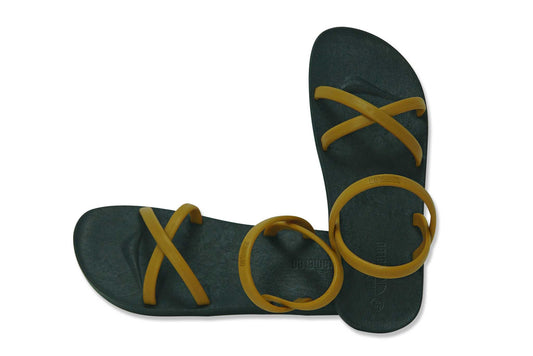 Cross Slim Black Sole Caramel Strap