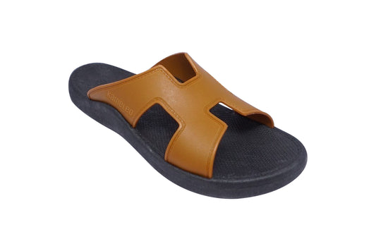 Hermey Black Sole Caramel Strap