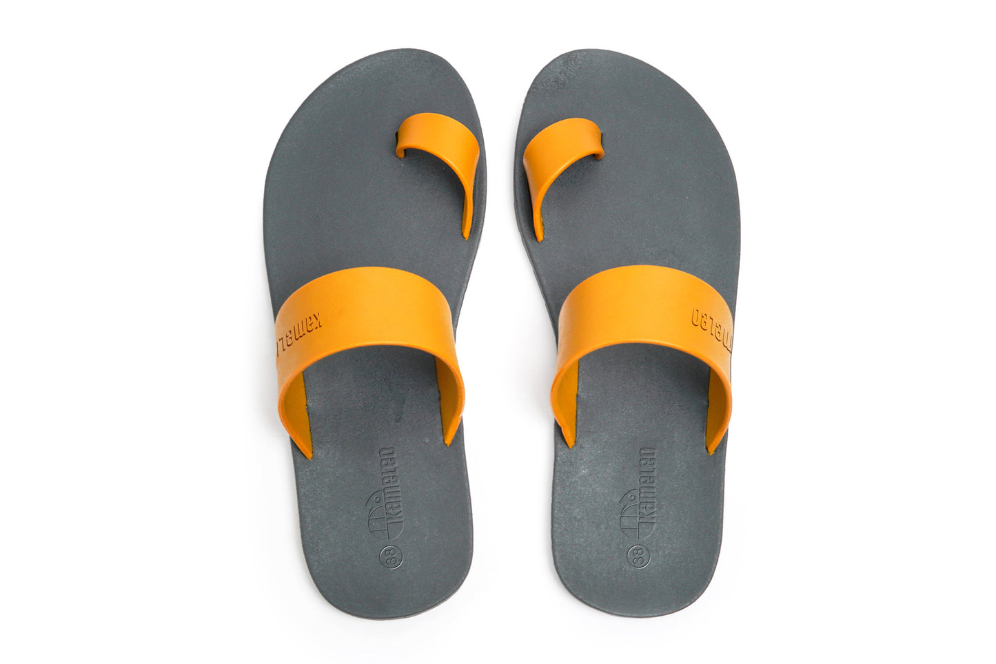 Pop Thumb Black Sole Caramel Strap