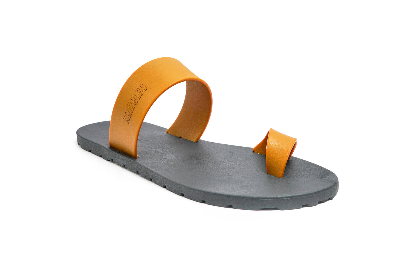 Pop Thumb Black Sole Caramel Strap