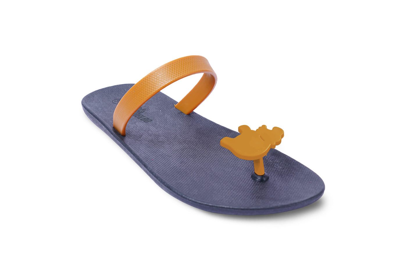 Poppi Hippo Black Sole Caramel Strap