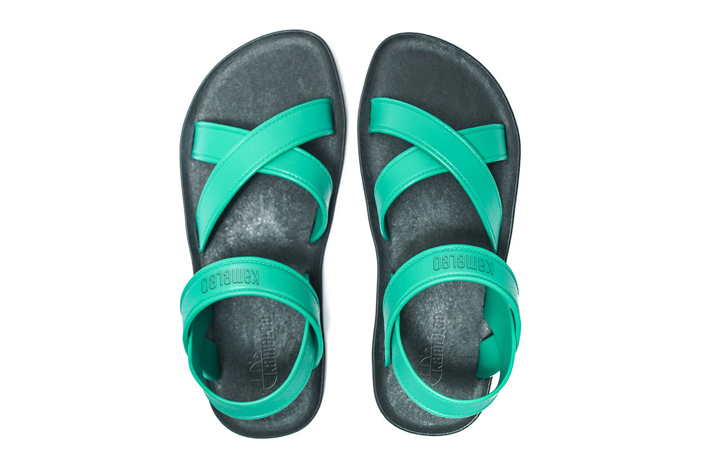 Cross Plus Kids Black Sole Green Strap