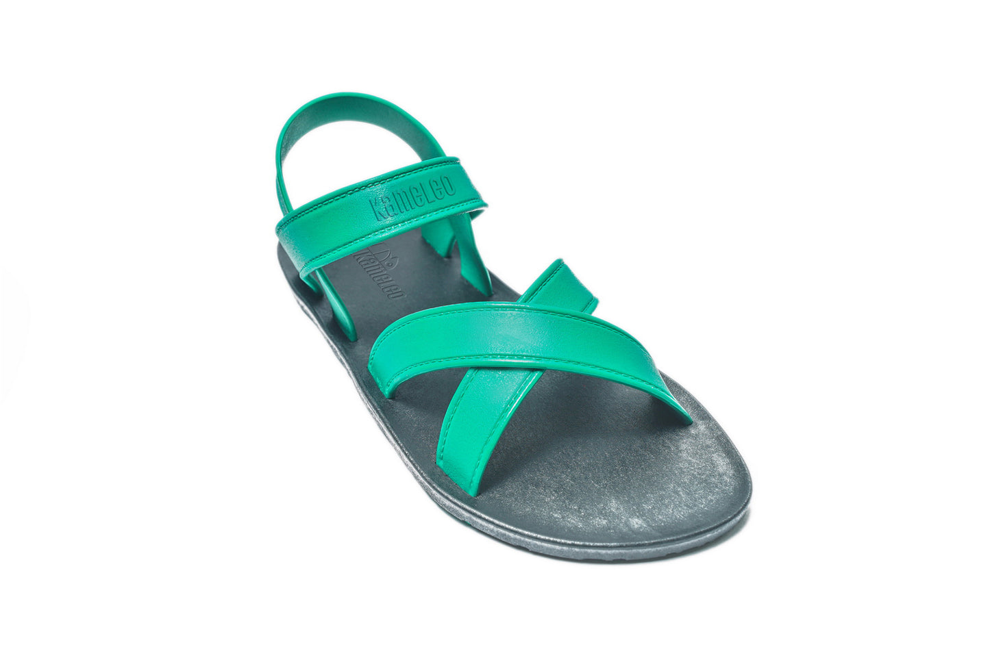 Cross Plus Kids Black Sole Green Strap