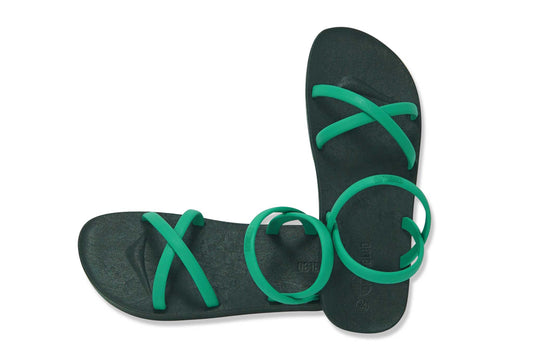 Cross Slim Black Sole Green Strap