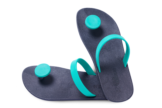 Poppi Dot Black Sole Green Strap