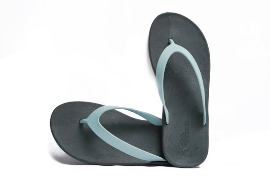 Flippy Black Sole Grey Strap