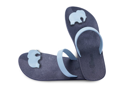 Poppi Ellie Black Sole Grey Strap