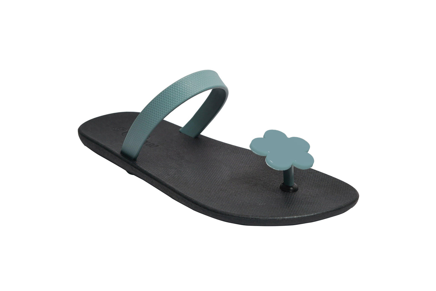 Poppi Flora Black Sole Grey Strap