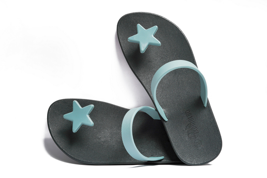 Poppi Star Black Sole Grey Strap