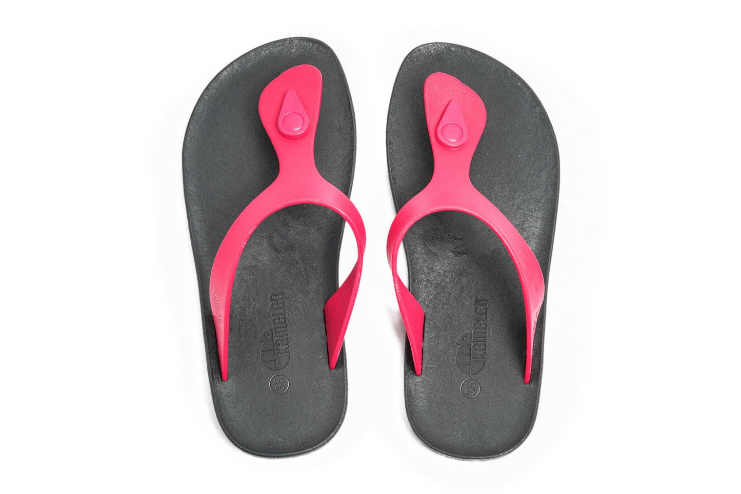 Candy Black Sole Pink Strap