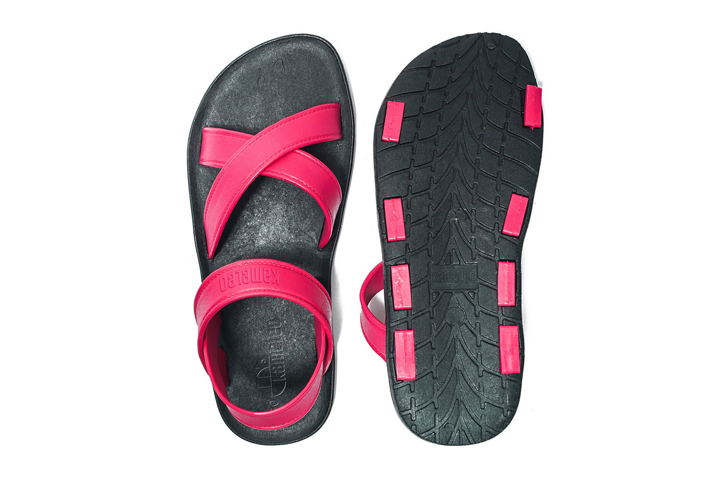 Cross Plus Kids Black Sole Pink Strap