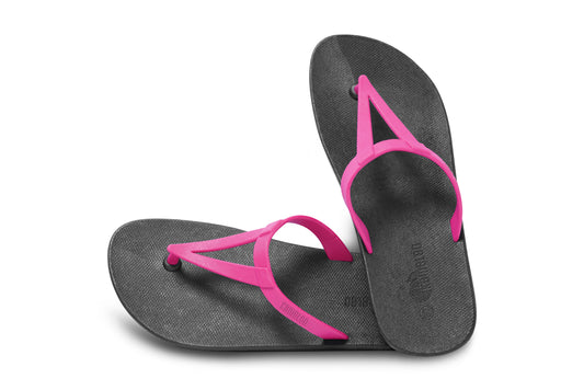 Eiffel Black Sole Pink Strap