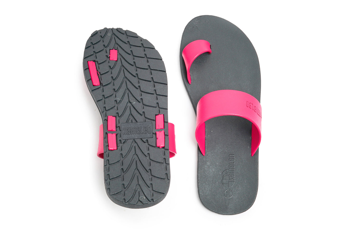 Pop Thumb Black Sole Pink Strap