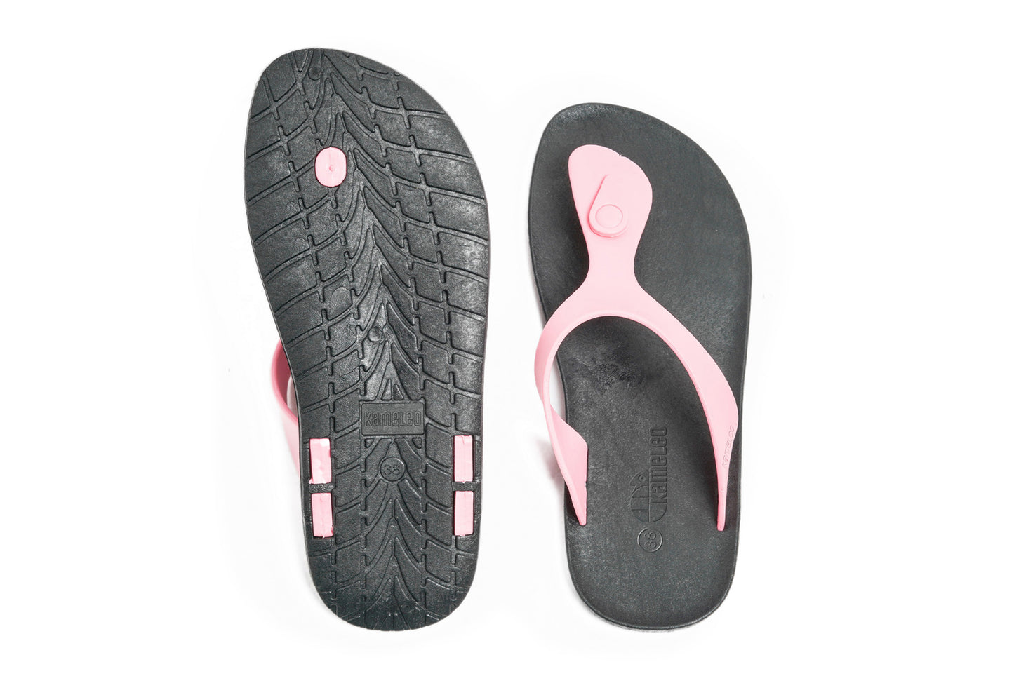 Candy Black Sole LightPink Strap