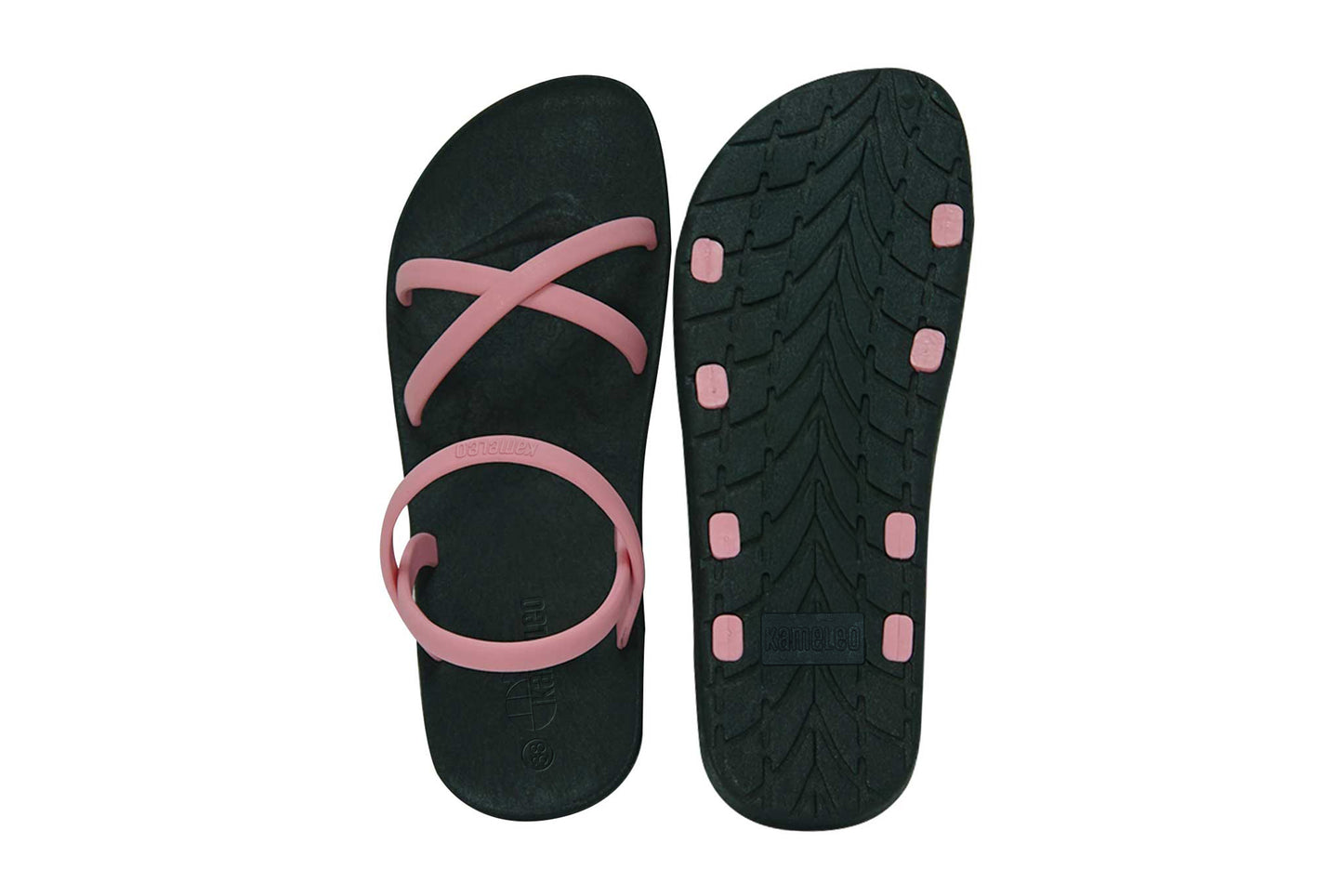 Cross Slim Black Sole LightPink Strap