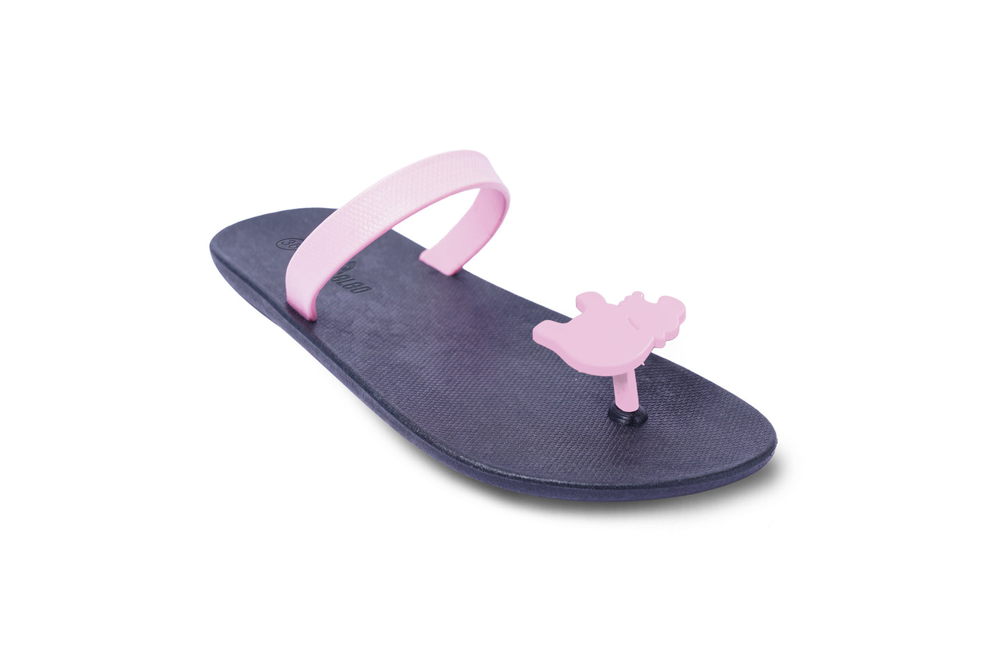 Poppi Hippo Black Sole LightPink Strap