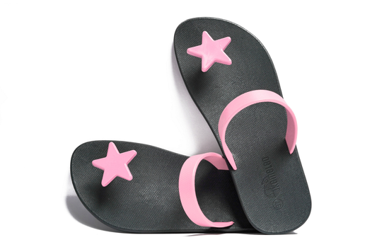 Poppi Star Black Sole LightPink Strap