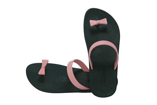 Poppi Bow Black Sole LightPink Strap