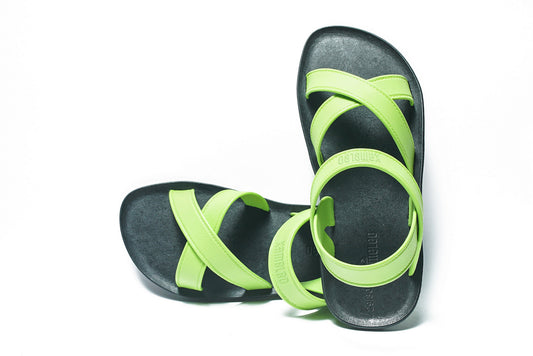 Cross Plus Kids Black Sole Lime Strap