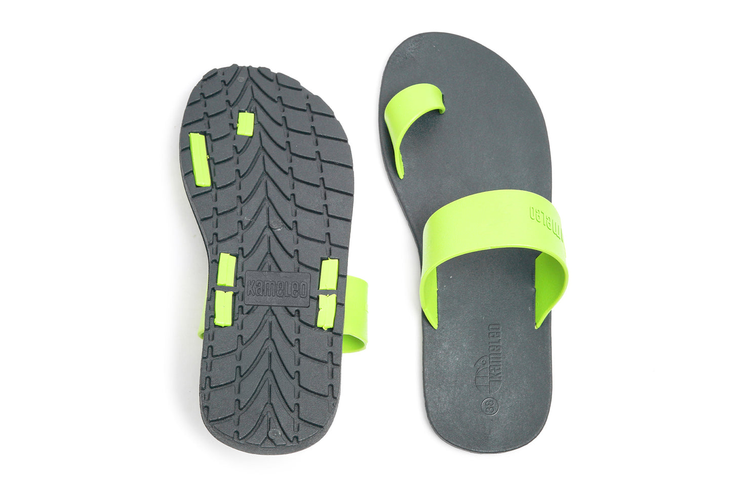 Pop Thumb Black Sole Lime Strap