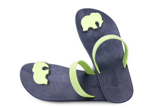 Poppi Ellie Black Sole Lime Strap