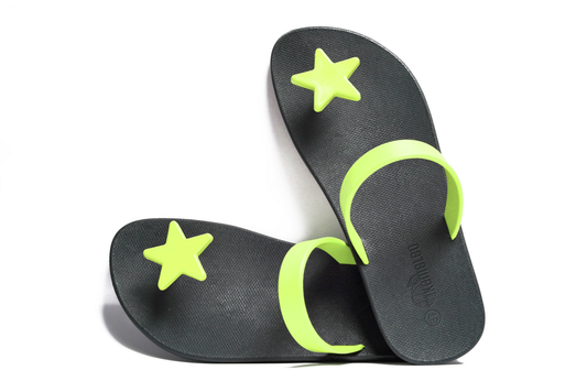 Poppi Star Black Sole Lime Strap