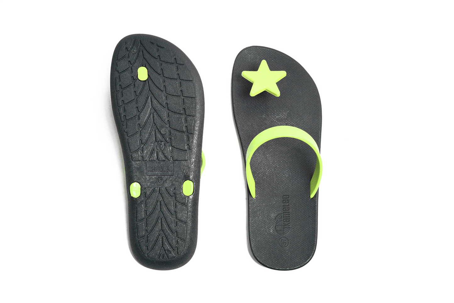 Poppi Star Black Sole Lime Strap