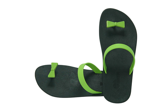Poppi Bow Black Sole Lime Strap