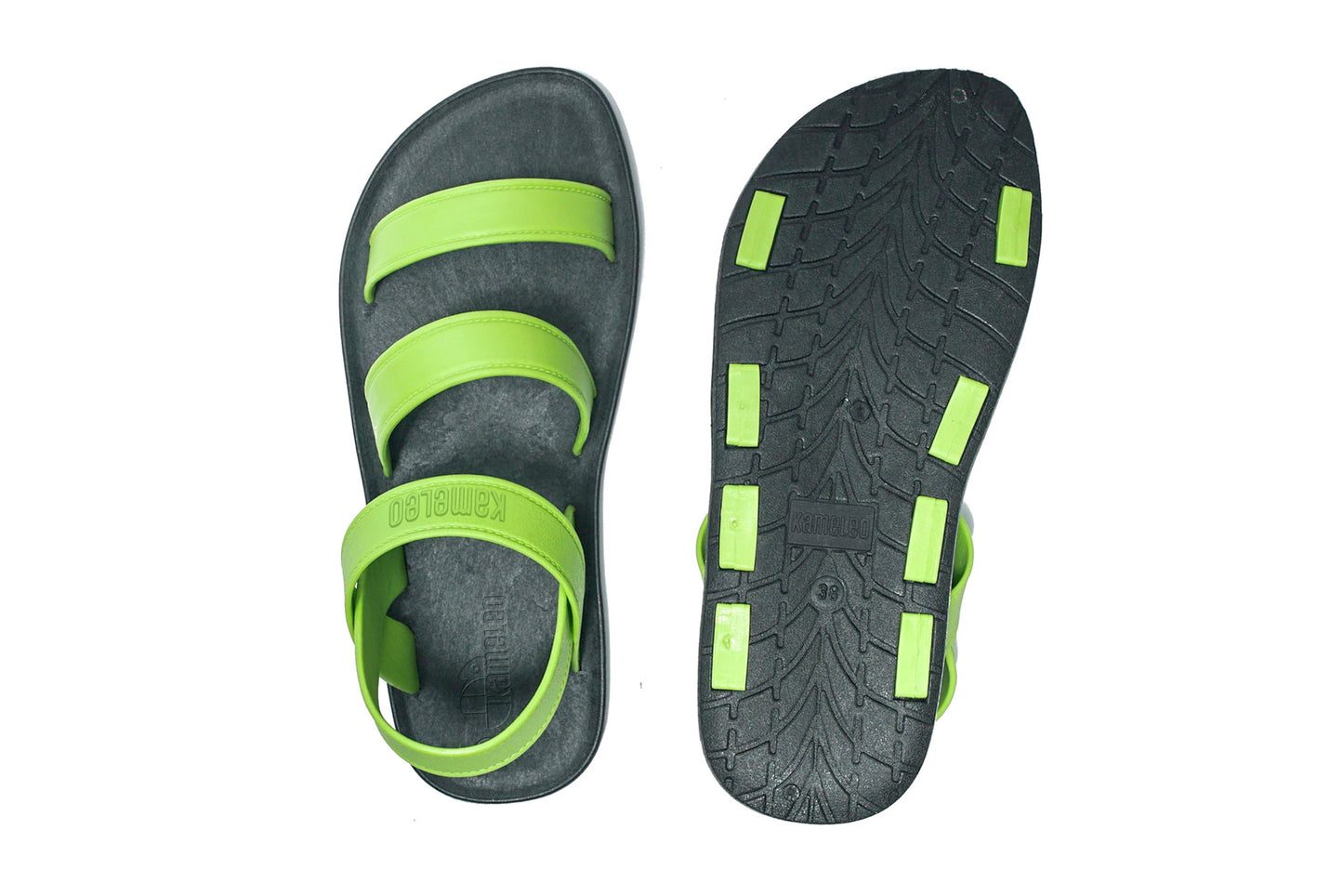 Twin Plus Black Sole Lime Strap
