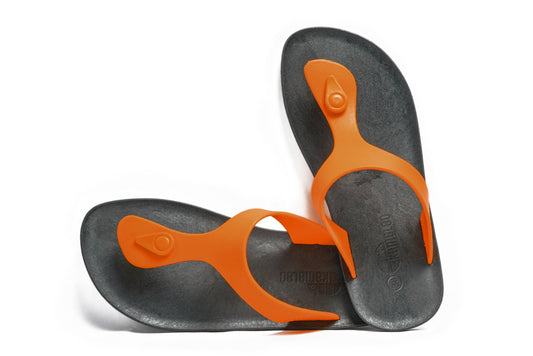 Candy Black Sole Orange Strap