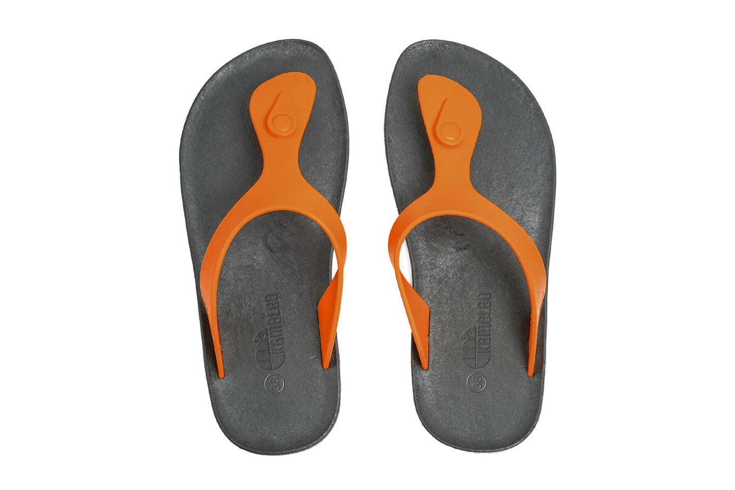 Candy Black Sole Orange Strap