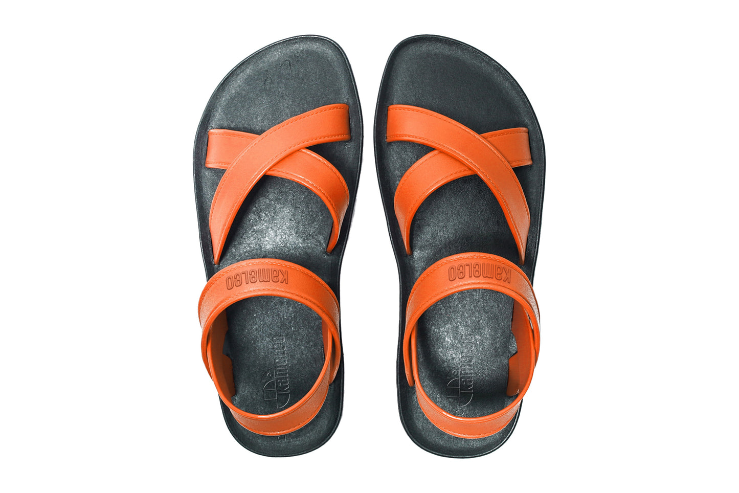Cross Plus Kids Black Sole Orange Strap