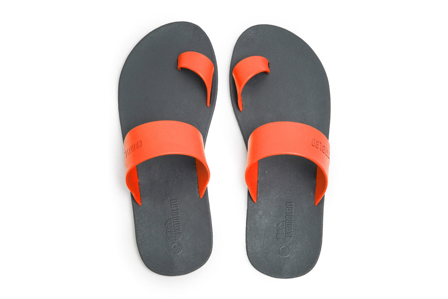 Pop Thumb Black Sole Orange Strap