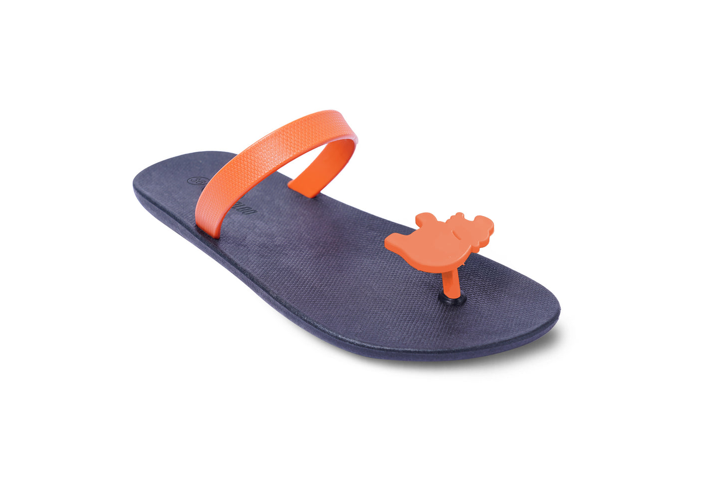 Poppi Hippo Black Sole Orange Strap