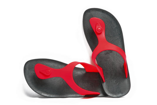 Candy Black Sole Red Strap