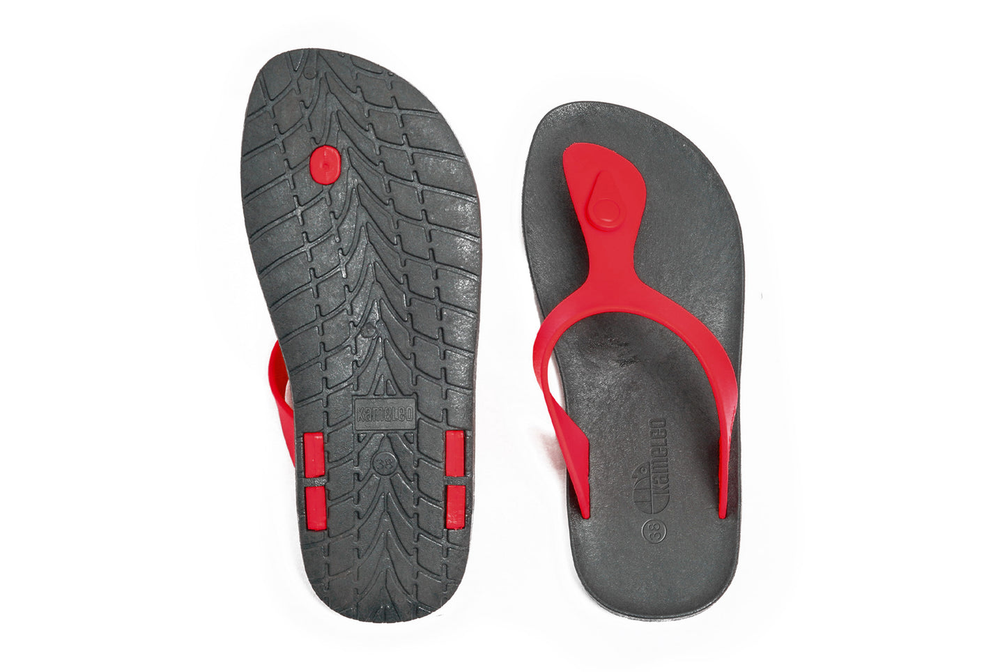 Candy Black Sole Red Strap