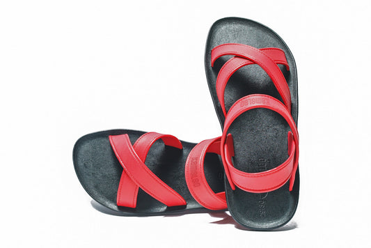 Cross Plus Kids Black Sole Red Strap