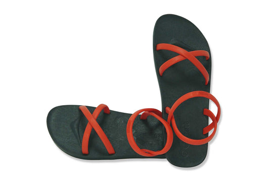 Cross Slim Black Sole Red Strap