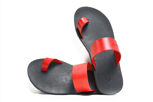 Pop Thumb Black Sole Red Strap