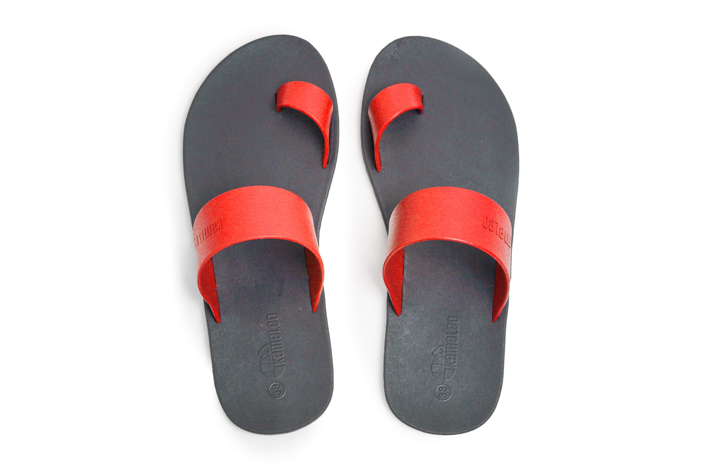 Pop Thumb Black Sole Red Strap