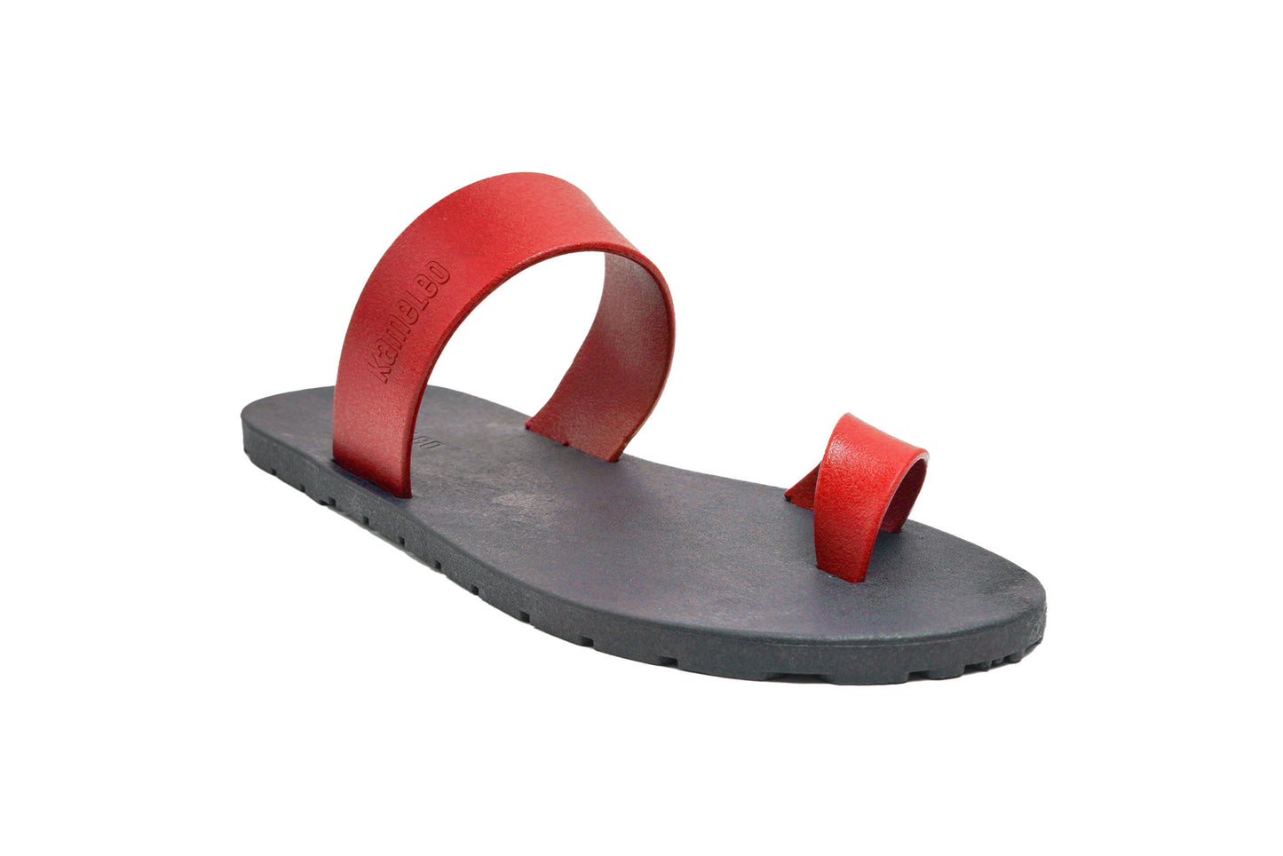Pop Thumb Black Sole Red Strap